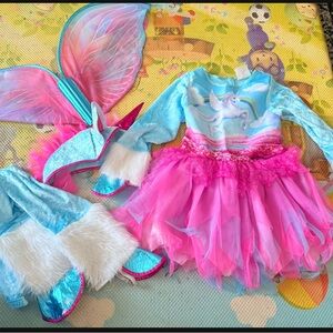 Pink and Blue Unicorn Costume for Kids
